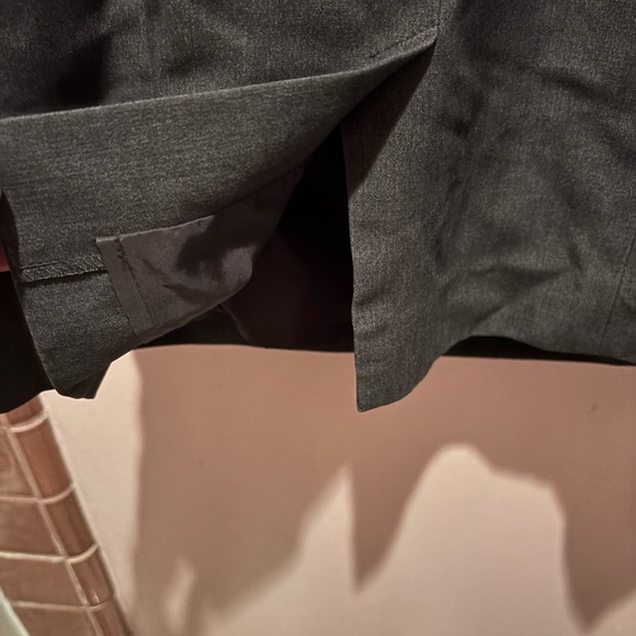 CALVIN KLEIN GREY PLEATED DRESS - Picture 4 of 5